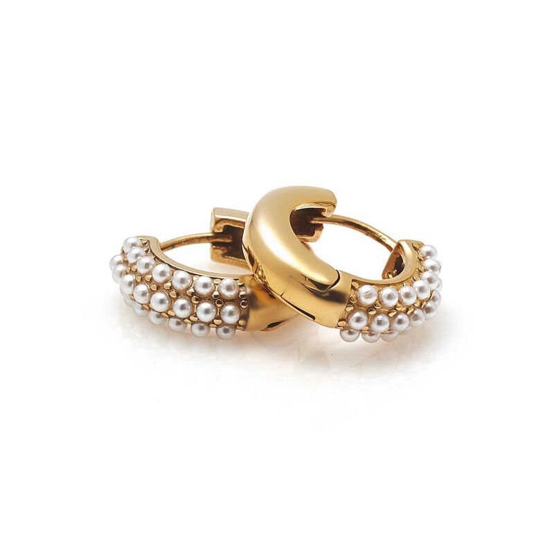Silk & Steel Amara Hoop Earrings image number 1